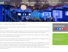Tablet Screenshot of esl-systems.co.uk